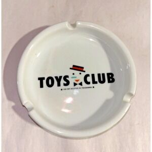 Toys Club Yokohama Tin Toy Museum Japan White Ceramic Ashtray